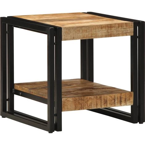 Couchtisch Braun 40 x 40 x 38 cm Massivholz Mango