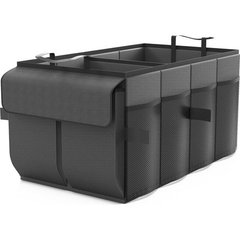 Organisateur De Coffre Pliable - Polyester Antidérapant Avec Poignées Renforcées - Pour Voiture Suv Et Break - 55x34x28cm (1/5)