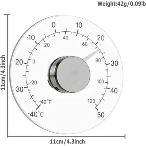 Innen- und Außenfensterthermometer, Wetterthermometer (1/5)