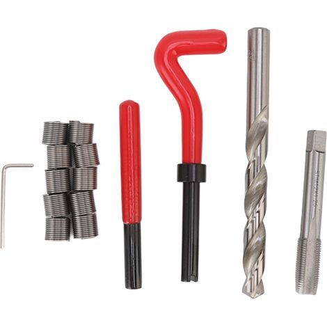 M12 x 1.25 High-Speed Steel Thread Repair Kit - Red - 15 Inserts + Complete Tools (1/5)
