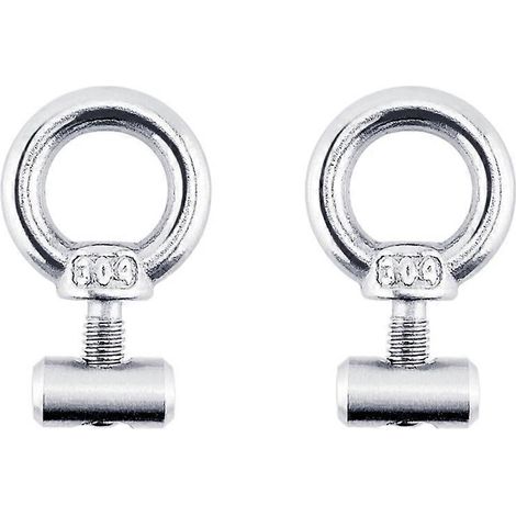 2PCS Écrou de Levage M4, Œillet de Fixation Avant pour Tente, Point d'Ancrage Rail, Vis de Rail pour Caravane Camping-Car, Accessoires Bateau VR. (1/4)