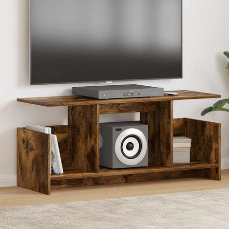 TV-Ständer Geräucherte Eiche 102 x 35 x 45 cm Holzwerkstoff