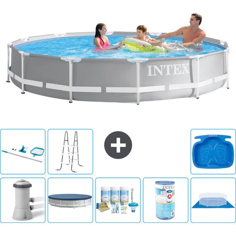 Intex Piscine Prism Frame Ronde - 366x76 cm - 9-pièces S42107 (1/3)