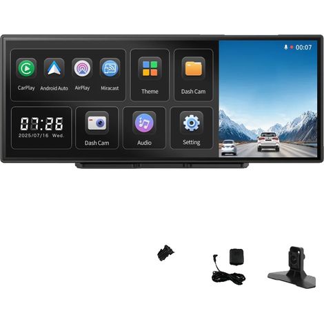 Dashcam, risoluzione 4K, connettività wireless, H70 Plus SET (1/2)