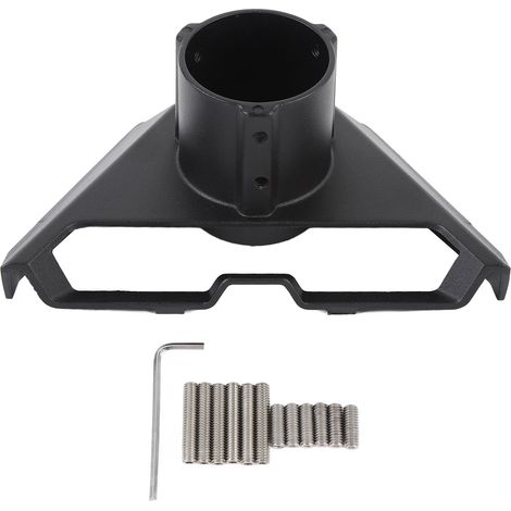 Satellitenrohradapter aus Aluminiumlegierung, einstellbarer Winkel, sichere Befestigung, Montageplatte für schwarze V3-Antenne. (1/5)