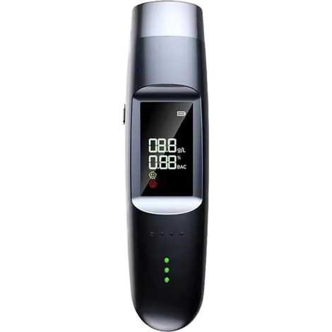 Ethylotest Electronique - Capteur Électrochimique - Affichage LCD et Synthèse Vocale - Homologué NF - Portable Poche - 1 Pièce (1/5)