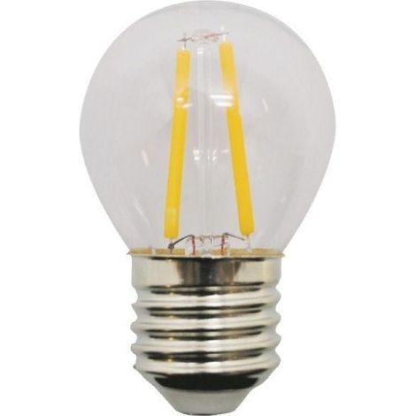 Bombilla Esférica Filamento LED E27 1,5W Luz Amarilla