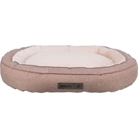Lit Ovale pour Chien 85 × 65 cm en Rose - Coussin Doux pour Chien avec Rembourrage en Silicone - Panier pour Chien pour Chiens de Taille Moyenne - antidérapant et Lavable - 37881