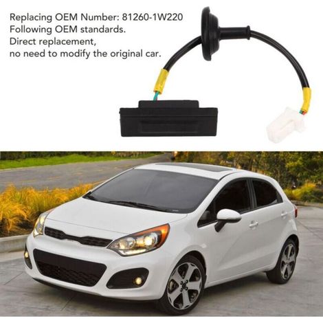 Bouton de Déverrouillage du Coffre de Hayon ABS Anti-rayures 81260-1W220 de Remplacement pour Kia Picanto TB 2011-2017, pour Kia Rio Mk3 2011-2017 (1/5)