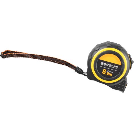Ruban à mesurer 8 mètres, outil de mesure à verrouillage automatique, portable pour menuiserie et loisirs créatifs, ruban métrique rétractable (1/5)