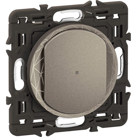 Interrupteur connecté Céliane titane 200W Zigbee pilotable via app et commande vocale LEGRAND CT0407 (1/2)