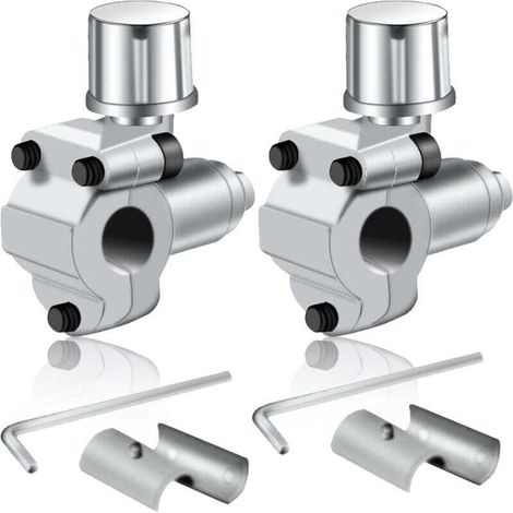 2 Pièces Kits de valves de perçage BPV-31 pour robinet de réfrigérateur compatible avec tuyau de diamètre extérieur de 1/4", 5/16", 3/8" pour climatiseurs, CVC (1/4)