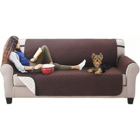 Housses de Canapé Impermeable - QUURYAZE Accoudoirs 3 Places - Antidérapant épais (1/4)