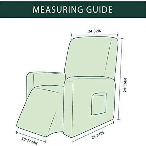Jacquard Armchair Cover, Wingback Chair Cover Soft Polyester Fabric Protector for Children, Pets, Cafe, Recliner Chair (Grey) (1/5)