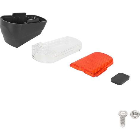 MaxG30D red and white rear light cover, LED rear light for scooter, reflective plastic housing (1/5)