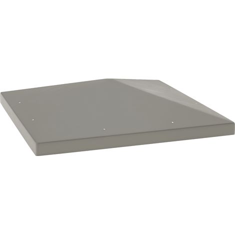 Outsunny 3 x 3(m) Gazebo Canopy Replacement Cover, UPF30+, Grey (1/5)