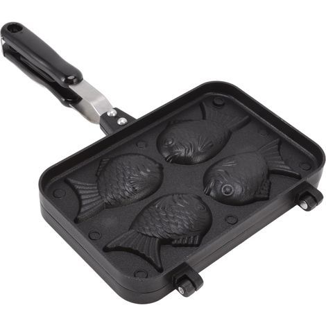 Taiyaki-Waffelform (Fischkuchenform), doppelwandiges Antihaft-Backblech (1/5)