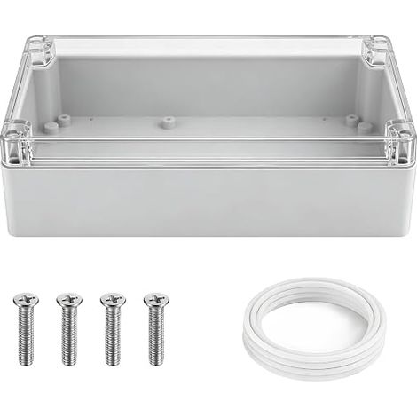 Junction box transparent ABS 200x120x56mm (1/5)