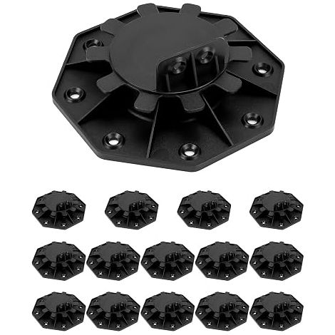 15 Pieces Adjustable Decking Plot 30-60 mm, Suitable for Wooden/WPC/Aluminium Decking Boards (1/5)
