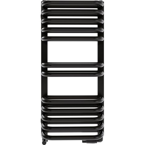 Radiateur de salle de bain Luxrad Stark 64x30 noir mat ZBD 310W (1/2)