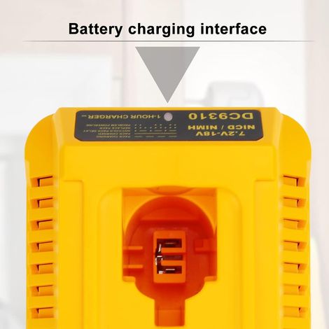 Caricabatterie universale 7.2V-18V compatibile con Dewalt XRP Ni-Cd Ni-MH - Per DC9096 DC9098 DC9099 DC9091 DC9071 DE9057 DW9096 DW9094 DW9072 - Batteria non inclusa - ALTRO (1/3)