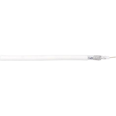 Câble coaxial 70I044 75 Ω blanc 25 m W913811