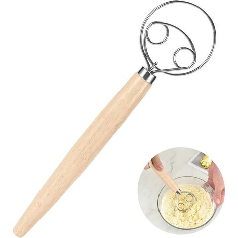 Danish dough whisk fouet cuisine professionnel fouet à pâte danois mélangeur (1/5)