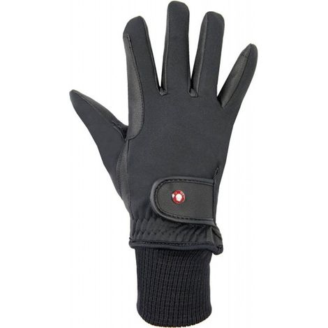 Guanti invernali traspiranti da equitazione con imbottitura Thinsulate modello Frosty: XXL, Nero (1/3)