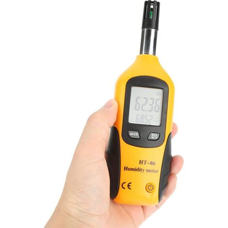 Medidor de humedad, termohigrómetro Akozon, termómetro digital, medidor de temperatura y humedad del aire con pantalla LCD retroiluminada (1/5)