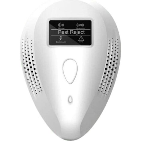 Ultrasonic Pet Repellent, Spider Control, Repellent for Home, Garage, Hotel, White, 1 Piece Ultrasonic Pet Repellent (1/5)