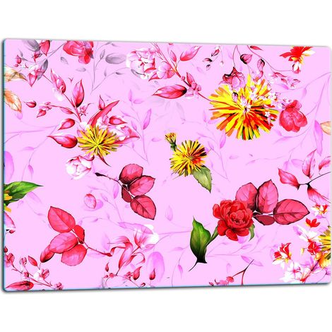 Schneidebrett aus Glas, 52x40 cm, Blumen (1/5)