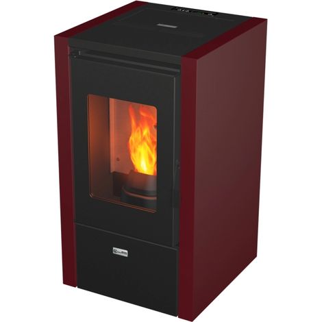stufa a pellet canadian stove "kleo" bordeaux 6,2 kw (1/3)