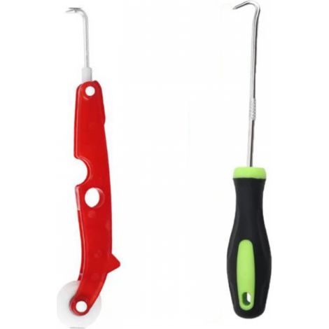 Lot de 2 Outil de Roulement pour Moustiquaire Porte Fenetre, Poignée en Nylon, Outil de Roulement de Rideau Porte Entrée pour Installation de Moustiquaires de Fenêtre et de Porte
