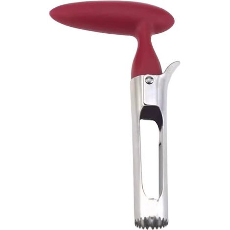 Emporte-pièce Pour Pommes - Lame En Acier Inoxydable 304 - Poignée En ABS Antidérapante - 17,5 cm - Rouge - 1 Pièce (1/5)