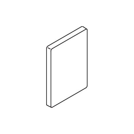 HEWI 950.50.01590 98 Abdeckung für Montageplatte des Systems 800 K, aus Kunststoff, zur Verkleidung montierter Montageplatten, in HEWI Farbe 98 (Signalweiß) (1/2)