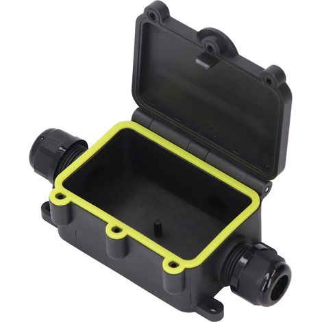 Boîte de dérivation étanche 3 entrées IP68 en plastique pour câble électrique extérieur, usage éclairage outdoor 450V (1/5)