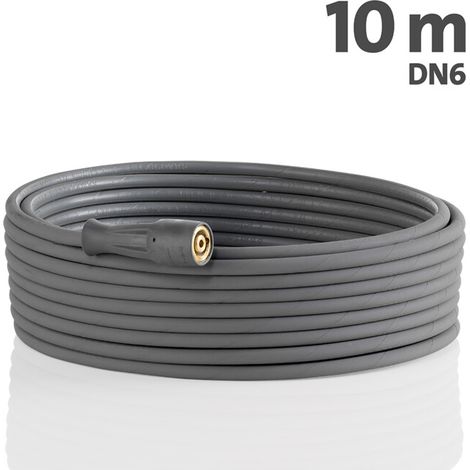 Kränzle – Tuyau haute pression en treillis d'acier 10 m – Diamètre NW 6 – Pression max. 210 bar – Convient pour l'industrie alimentaire