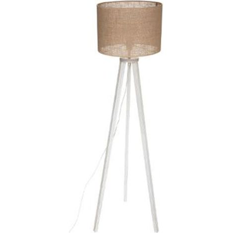 Lampadaire Trépied en Bois "Elva" 143cm Beige