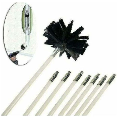 Kit de Nettoyage de Conduit de Forage Comprenant des Tiges et des Brosses. (1/4)