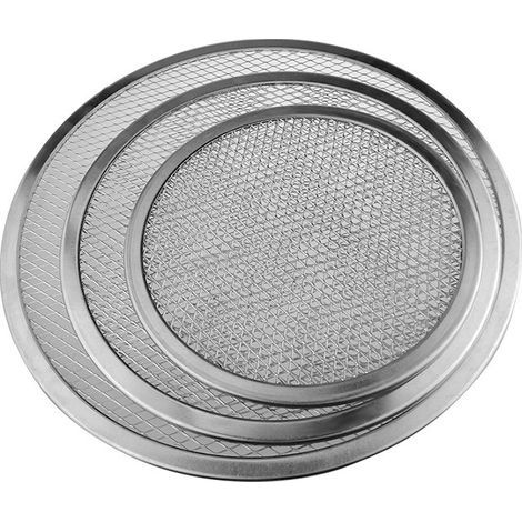 Lot de 2 Plaque de Cuisson pour Pizza au four en Maille d'Aluminium Anti-Adhésif avec Trous et Bord sans Couture, Plaque de Cuisson à Pizza pour la Maison et la Cuisine, 15.2cm (1/5)
