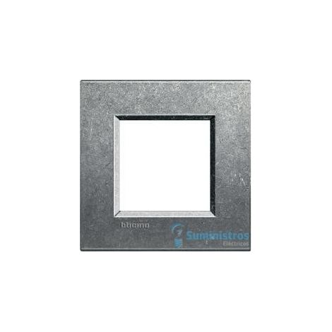 Placa cuadrada de 2 módulos Livinglight BTILNA4802NA