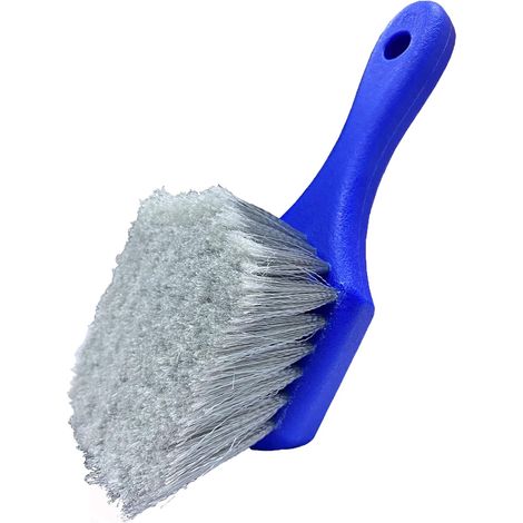 Brosse de nettoyage pour roues et pneus – Poils courts et souples – Manche pour un nettoyage et un décrassage faciles (1/5)