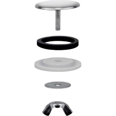 Blanco - Cache-trou pour robinet, diamètre 48 mm, acier inoxydable 137164