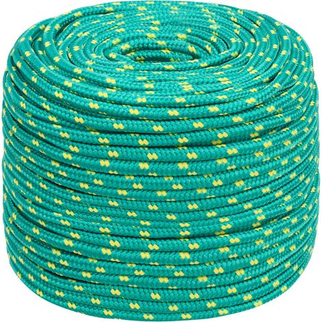 Corde de bateau, Corde de Chanvre, pour la Décoration, le Bricolage, le Jardinage Vert 6 mm 100 m Polypropylène OIB4554E (1/5)