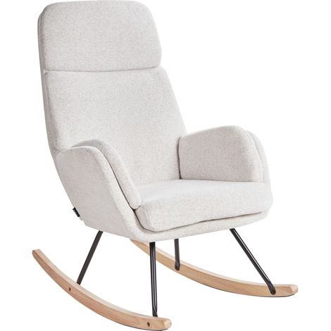 Rocking Chair KVELIA Fabric Off-White