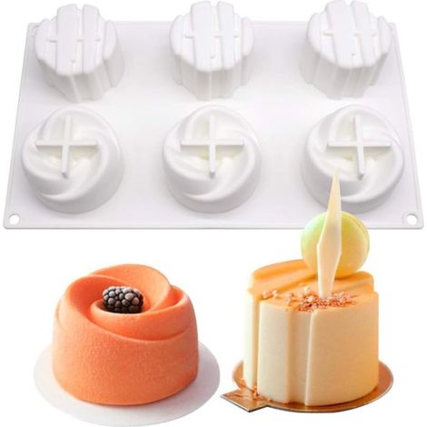 Moule à Mousse Cake-6 Trous Deux en un Déesse-Fei Yu (1/2)