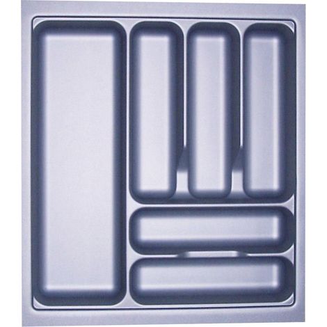 ORGA-BOX I Besteckeinsatz Besteckkasten silbergrau 500 mm für Blum Tandembox u. ModernBox (1/5)