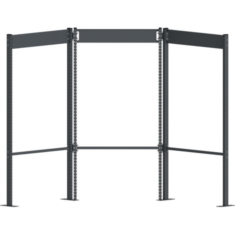 PROVOST - Structure d'angle modulaire Kombineo en métal gris argent