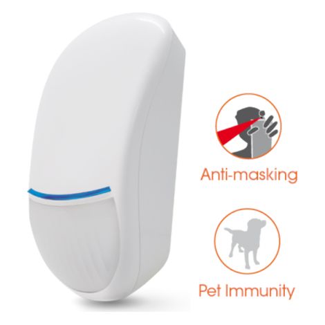 DT 1 AM sensore serie ProLine, con antimascheramento, dual tech con resistenze EOL integrate - pet immune 15 kg - EN50131 2/4 - grado 3