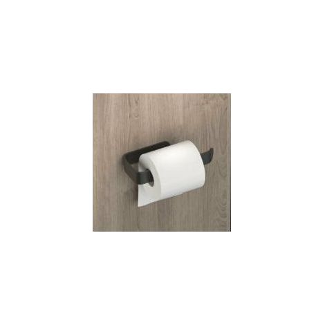 Stark klebender Toilettenpapierhalter, Wandmontage ohne Bohren – Schwarz (1/5)